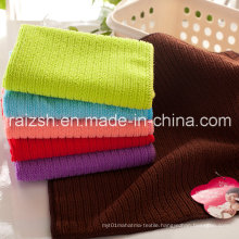 Microfiber Warp Knitted Color Bar Towel Infant Bibs Handkerchief Gifts
